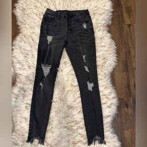Women’s Distressed Skinny Jeans - 4